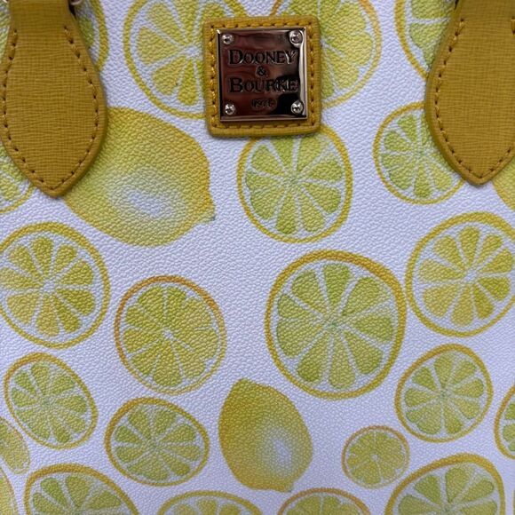 Dooney & Bourke Limone Lemons Richmond Shopper Tote Bag - Picture 9 of 12